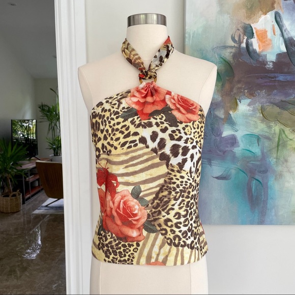 St. John Sport by Marie Gray Tops - 🌟SOLD🌟 St John Halter Scarf Top